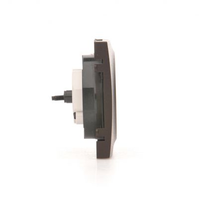 Simon 54 Pokrywa gniazda pojedynczego z przesłonami brąz mat DGZ1ZP/46 KONTAKT (DGZ1ZP/46)