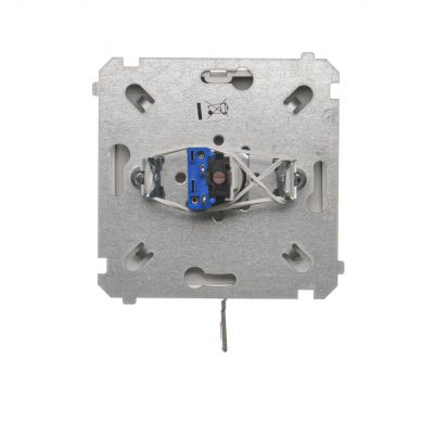 Simon Basic Łącznik pojedynczy jednobiegunowy z kluczem 2 pozycyjny /0-I/ styk N/O Możliwość wyjęcia klucza w każdej pozycji satynowy BMW1K.01/29 KONTAKT (BMW1K.01/29)