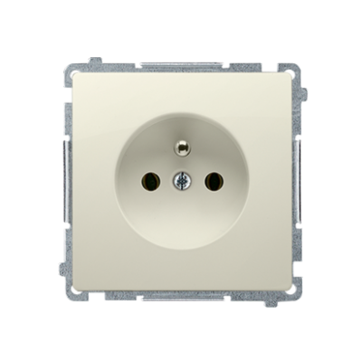 Simon Basic Gniazdo wtyczkowe z uziemieniem 16A 250V szybkozłączka beż BMGZ1C.01/12 BMGZ1c.01/12 KONTAKT (BMGZ1c.01/12)