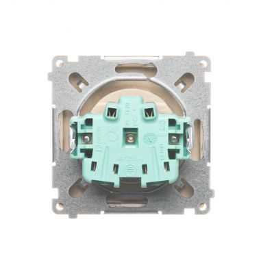 Simon Basic Gniazdo wtyczkowe z uziemieniem 16A 250V szybkozłączka beż BMGZ1C.01/12 BMGZ1c.01/12 KONTAKT (BMGZ1c.01/12)