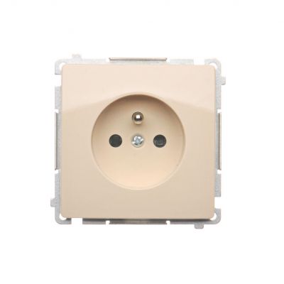 Simon Basic Gniazdo wtyczkowe pojedyncze z uziemieniem 16A 250V z przesłonami torów prądowych szybkozłączka beż BMGZ1CZ.01/12 BMGZ1cz.01/12 KONTAKT (BMGZ1cz.01/12)