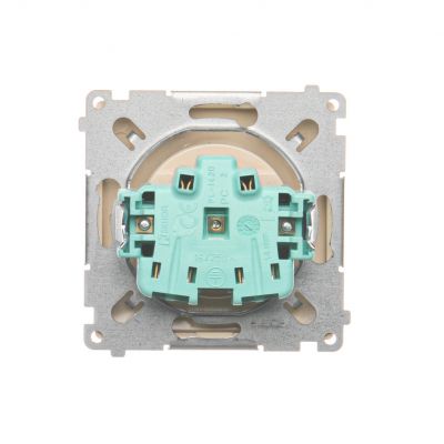 Simon Basic Gniazdo wtyczkowe pojedyncze z uziemieniem 16A 250V z przesłonami torów prądowych szybkozłączka beż BMGZ1CZ.01/12 BMGZ1cz.01/12 KONTAKT (BMGZ1cz.01/12)