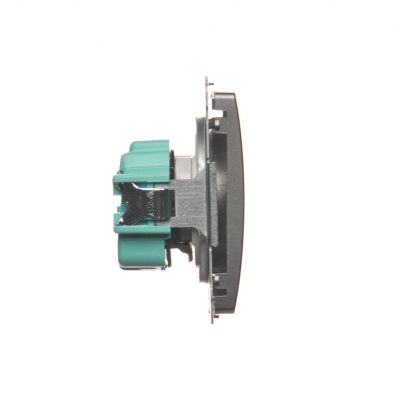 Simon Basic Gniazdo wtyczkowe pojedyncze z uziemieniem 16A 250V z przesłonami torów prądowych szybkozłączka stal inox BMGZ1CZ.01/21 BMGZ1cz.01/21 KONTAKT (BMGZ1cz.01/21)