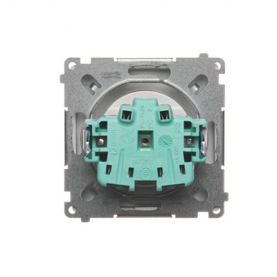 Simon Basic Gniazdo wtyczkowe pojedyncze z uziemieniem 16A 250V z przesłonami torów prądowych szybkozłączka satynowy BMGZ1CZ.01/29 BMGZ1cz.01/29 KONTAKT (BMGZ1cz.01/29)