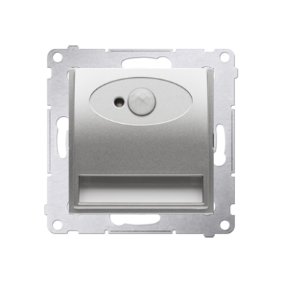 Simon 54 Oprawa oświetleniowa LED z czujnikiem ruchu 230 V AC 1.4 W białe ciepłe 3100 K srebrny mat DOSC.01/43 KONTAKT (DOSC.01/43)