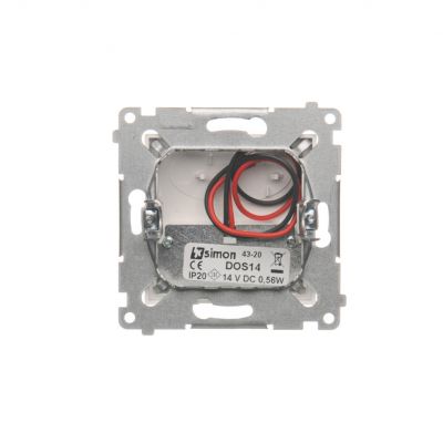 Simon 54 Oprawa oświetleniowa LED 14 V DC 0.42 W białe ciepłe 3100 K biały !Wymagany zasilacz 14V DOS14.01/11 KONTAKT (DOS14.01/11)