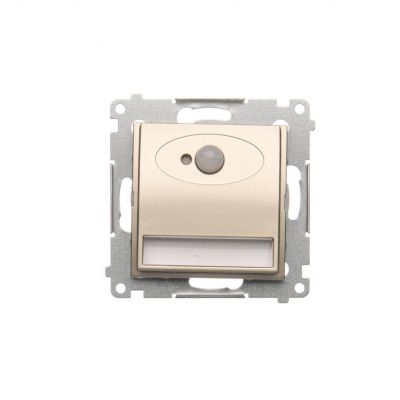 Simon 54 Oprawa oświetleniowa LED z czujnikiem ruchu 230 V AC 1.4 W białe ciepłe 3100 K złoty mat DOSC.01/44 KONTAKT (DOSC.01/44)
