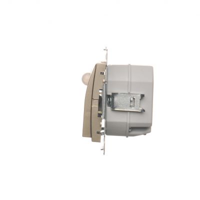 Simon 54 Oprawa oświetleniowa LED z czujnikiem ruchu 230 V AC 1.4 W białe ciepłe 3100 K złoty mat DOSC.01/44 KONTAKT (DOSC.01/44)
