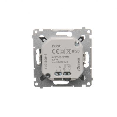 Simon 54 Oprawa oświetleniowa LED z czujnikiem ruchu 230 V AC 1.4 W białe ciepłe 3100 K brąz mat DOSC.01/46 KONTAKT (DOSC.01/46)