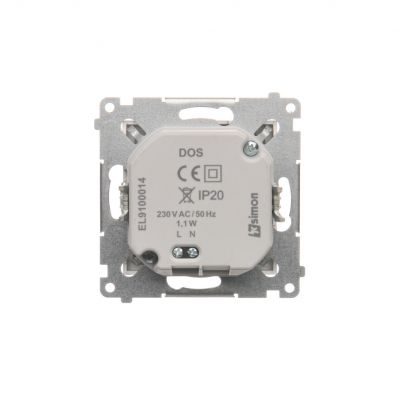 Simon 54 Oprawa oświetleniowa LED 230 V AC 1.1 W białe ciepłe 3100 K srebrny mat DOS.01/43 KONTAKT (DOS.01/43)