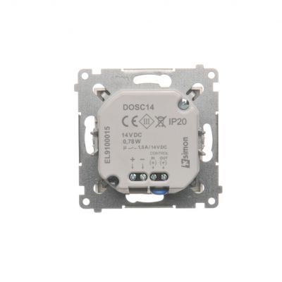 Simon 54 Oprawa oświetleniowa LED z czujnikiem ruchu 14 V DC 0.78 W białe ciepłe 3100 K złoty mat !Wymagany zasilacz 14V DOSC14.01/44 KONTAKT (DOSC14.01/44)