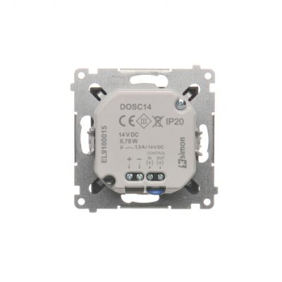 Simon 54 Oprawa oświetleniowa LED z czujnikiem ruchu 14 V DC 0.78 W białe ciepłe 3100 K antracyt !Wymagany zasilacz 14V DOSC14.01/48 KONTAKT (DOSC14.01/48)