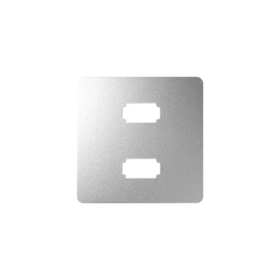 Simon 82 Pokrywa gniazda 2xUSB aluminium 8201090-093 KONTAKT (8201090-093)
