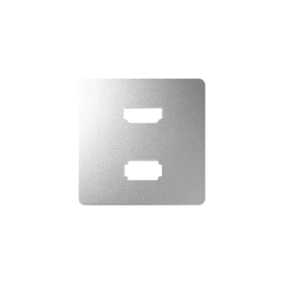 Simon 82 Pokrywa do gniazda USB+HDMI aluminium 8201095-093 KONTAKT (8201095-093)