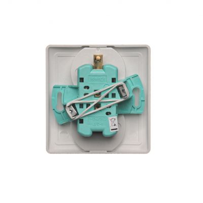 Simon Basic Gniazdo wtyczkowe z uziemieniem podwójne z funkcją niezmienności faz z przesłonami 16A 250V zaciski śrubowe. Kompletne - nie do ramek stal inox BMGZ2TZ/21 KONTAKT (BMGZ2TZ/21)