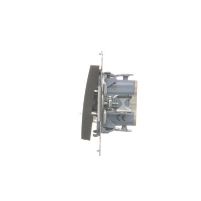 Simon 54 Łącznik krzyżowy z podświetleniem LED bez piktogramu 10A 250V szybkozłączka antracyt DW7L.01/X/48 KONTAKT (DW7L.01/X/48)