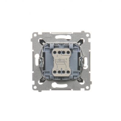 Simon 54 Łącznik krzyżowy z podświetleniem LED bez piktogramu 10A 250V szybkozłączka antracyt DW7L.01/X/48 KONTAKT (DW7L.01/X/48)