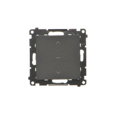 Simon 55 Przycisk roletowy zwierny szybkozłączka Czarny mat (TZP1K.01/149)