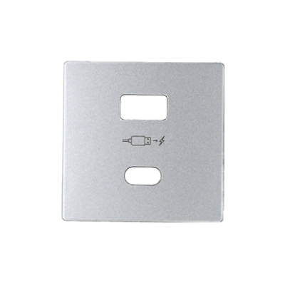 SIMON 82 Pokrywa do ładowarki USB typ A+C aluminium 8201296-093 KONTAKT (8201296-093)