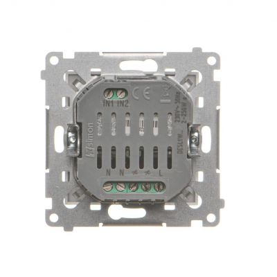 SIMON 54 GO Ściemniacz do żarówek LED-owych, 230 V [Wi-Fi] srebrny mat DESL1W.01/43 KONTAKT (DESL1W.01/43)