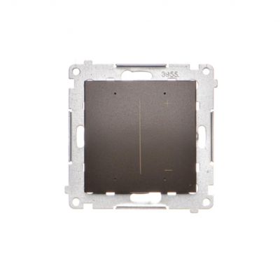 SIMON 54 GO Ściemniacz do żarówek LED-owych, 230 V [Wi-Fi] brąz mat DESL1W.01/46 KONTAKT (DESL1W.01/46)