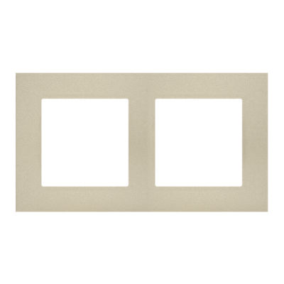 Simon 55 Ramka podwójna 2-krotna LINE Szampański mat TR2/144 KONTAKT (TR2/144)