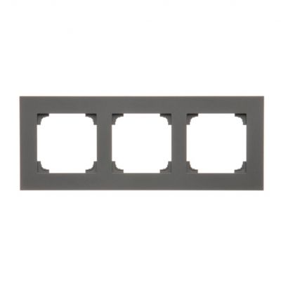 Simon 55 Ramka potrójna 3-krotna LINE Grafitowy mat TR3/116 KONTAKT (TR3/116)