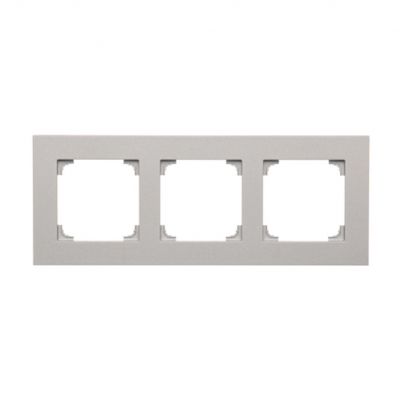 Simon 55 Ramka potrójna 3-krotna LINE Aluminium mat TR3/143 KONTAKT (TR3/143)