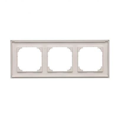 Simon 55 Ramka potrójna 3-krotna LINE Aluminium mat TR3/143 KONTAKT (TR3/143)