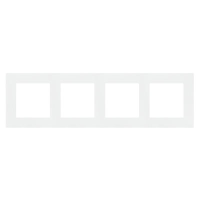 Simon 55 Ramka poczwórna 4-krotna LINE Biały mat TR4/111 KONTAKT (TR4/111)