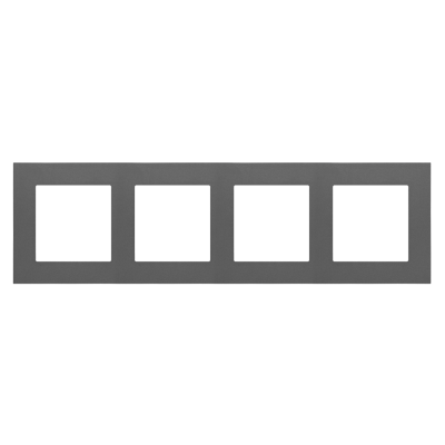 Simon 55 Ramka poczwórna 4-krotna LINE Grafitowy mat TR4/116 KONTAKT (TR4/116)