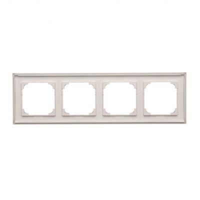 Simon 55 Ramka poczwórna 4-krotna LINE Aluminium mat TR4/143 KONTAKT (TR4/143)