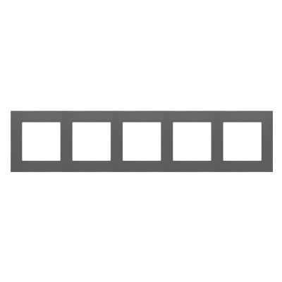 Simon 55 Ramka pięciokrotna 5-krotna LINE Grafitowy mat TR5/116 KONTAKT (TR5/116)