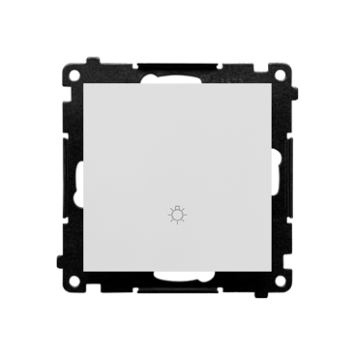 Simon 55 Przycisk zwierny /światło/ szybkozłączka Jasnoszary mat TS1.01/114 KONTAKT (TS1.01/114)