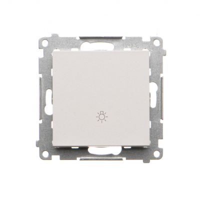 Simon 55 Przycisk zwierny /światło/ szybkozłączka Jasnoszary mat TS1.01/114 KONTAKT (TS1.01/114)