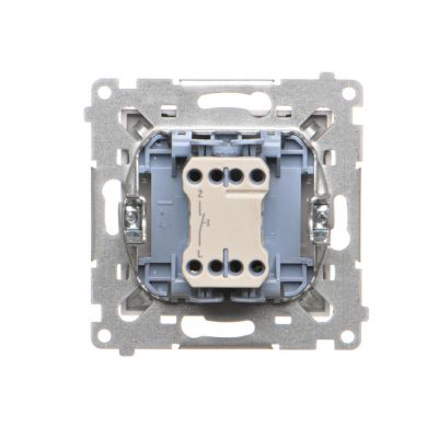 Simon 55 Przycisk zwierny /światło/ szybkozłączka Jasnoszary mat TS1.01/114 KONTAKT (TS1.01/114)