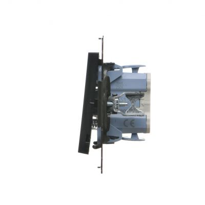 Simon 55 Przycisk zwierny /światło/ szybkozłączka Czarny mat TS1.01/149 KONTAKT (TS1.01/149)