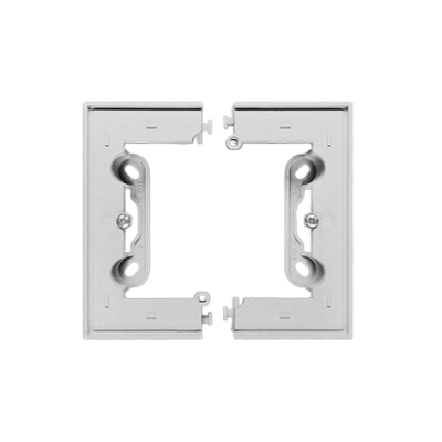 Simon 55 Puszka natynkowa pojedyncza składana do ramek LINE/DUO – Wysokość: 40 mm (1 szt TSC/. = 2 elementy) Aluminium mat TSC/143 KONTAKT (TSC/143)