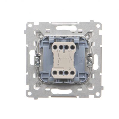 Simon 55 Łącznik dwubiegunowy szybkozłączka Aluminium mat TW2.01/143 KONTAKT (TW2.01/143)