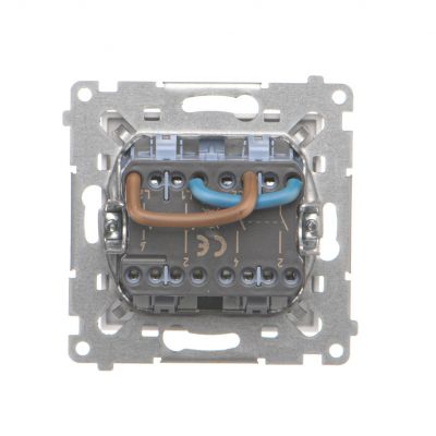 Simon 55 Łącznik dwubiegunowy podwójny szybkozłączka Biały mat TW22A.01/111 KONTAKT (TW22A.01/111)