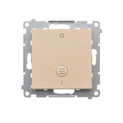 Simon 55 Łącznik dwubiegunowy z podświetleniem LED szybkozłączka Szampański mat TW2L.01/144 KONTAKT (TW2L.01/144)