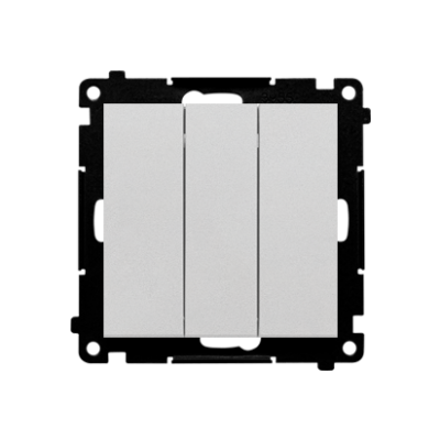 Simon 55 Łącznik potrójny szybkozłączka Aluminium mat TW31.01/143 KONTAKT (TW31.01/143)