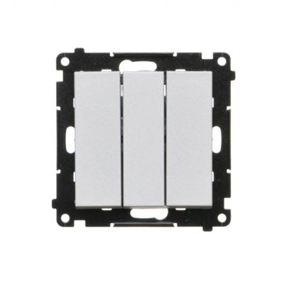 Simon 55 Łącznik potrójny szybkozłączka Aluminium mat TW31.01/143 KONTAKT (TW31.01/143)