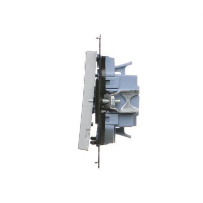 Simon 55 Łącznik potrójny szybkozłączka Aluminium mat TW31.01/143 KONTAKT (TW31.01/143)