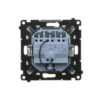 Simon 55 Łącznik potrójny z podświetleniem LED szybkozłączka Jasnoszary mat TW31L.01/114 KONTAKT (TW31L.01/114)