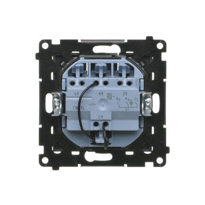 Simon 55 Łącznik potrójny z podświetleniem LED szybkozłączka Grafitowy mat TW31L.01/116 KONTAKT (TW31L.01/116)