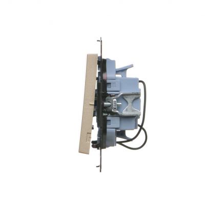 Simon 55 Łącznik potrójny z podświetleniem LED szybkozłączka Szampański mat TW31L.01/144 KONTAKT (TW31L.01/144)
