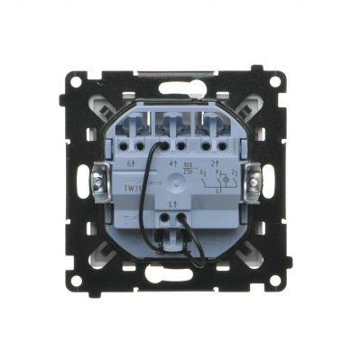 Simon 55 Łącznik potrójny z podświetleniem LED szybkozłączka Szampański mat TW31L.01/144 KONTAKT (TW31L.01/144)