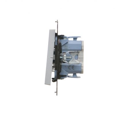 Simon 55 Łącznik schodowy szybkozłączka Aluminium mat TW6.01/143 KONTAKT (TW6.01/143)