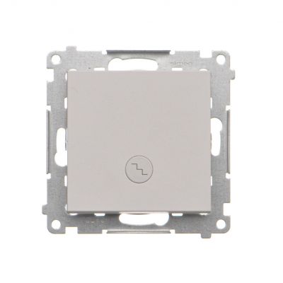 Simon 55 Łącznik schodowy z podświetleniem LED podświetlenie jakW łączniku pojedynczym szybkozłączka Jasnoszary mat TW6L.01/114 KONTAKT (TW6L.01/114)